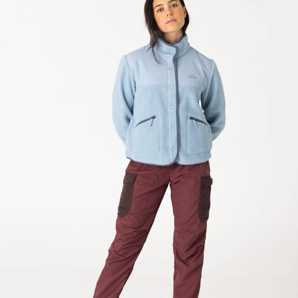 Zorali Trail Fleece Dove Lake zip up‎ Women’s Sz 10/US 8 NWT